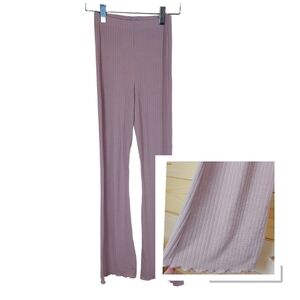 MISS SELFRIDGE flare leg high rise pants legging boho blush pink size 2